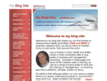 Tablet Screenshot of myblogsite.com.au